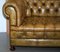 Victorian Green Hand Dyed Leather Chesterfield Sofa, Image 11