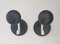 Coat Hooks with Straps in Black and White, 1970s, Set of 2 2