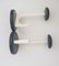Coat Hooks with Straps in Black and White, 1970s, Set of 2 4