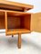 Large Minimalistic Walnut Writing Desk, 1960s, Image 10