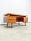 Large Minimalistic Walnut Writing Desk, 1960s 2