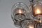 Lámpara de araña italiana con globos de vidrio, años 70, Imagen 4