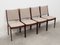 Chaises en Teck par Johannes Andersen, Danemark, 1970s, Set de 4 3