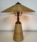 Lampada da tavolo Mid-Century in bambù e ottone, Immagine 4