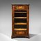 Antique Victorian English Music Cabinet or Display Case in Rosewood with Inlay, 1870s 1