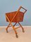 Vintage Sewing Trolley or Side Table in Teak, Denmark, 1960s 4