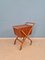 Vintage Sewing Trolley or Side Table in Teak, Denmark, 1960s 11