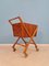 Vintage Sewing Trolley or Side Table in Teak, Denmark, 1960s 7