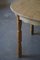 Mid-Century Danish Round Dining Table with 2 Extensions in Solid Oak, 1960s 6