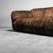 3-Seater Brown Suede & Leather Sofa, 1970s, Image 4