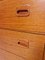 Mid-Century Danish Teak Veneer Tallboy Chest of 6 Drawers, 1960s 2