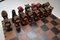 Set di scacchi grande vintage in pelle, Immagine 5