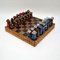 Large Vintage Leather Bound Chess Set 3