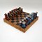 Large Vintage Leather Bound Chess Set, Image 3