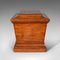 Large Regency English Sarcophagus Cellarette or Wine Cooler in Mahogany 3