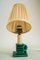 Ceramic Table Lamp with Fabric Shade, 1920s 14