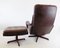 Leather Chair with Ottoman by Madsen & Schubell for Bovenkamp, Set of 2, Image 11
