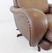 Leather Chair with Ottoman by Madsen & Schubell for Bovenkamp, Set of 2 18