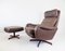 Leather Chair with Ottoman by Madsen & Schubell for Bovenkamp, Set of 2 1
