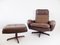 Leather Chair with Ottoman by Madsen & Schubell for Bovenkamp, Set of 2 7