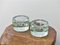 Round Thick Glass Ashtrays from Novalux, Set of 2 1