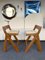 Vintage Italian Compass Counter Stools in Wood by Le Corbusier, Set of 2, Image 12