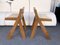 Vintage Italian Compass Counter Stools in Wood by Le Corbusier, Set of 2, Image 6