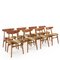 CH30 Chairs in Teak by Hans J. Wegner for Carl Hansen & Søn, 1960s, Set of 8 3