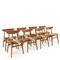 Sedie CH30 in teak di Hans J. Wegner per Carl Hansen & Søn, anni '60, set di 8, Immagine 3