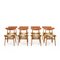 CH30 Chairs in Teak by Hans J. Wegner for Carl Hansen & Søn, 1960s, Set of 8 1