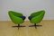 Shell Armchairs on Swivel Legs, 1960s, Set of 2, Image 4