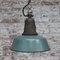 Vintage Industrial Petrol Enamel & Cast Iron Pendant Light 4