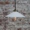 French Brass Pendant Lamp with White Opaline Milk Glass Shade, Image 3