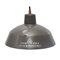 Vintage Industrial Brown Enamel Factory Pendant Lamp 1