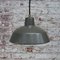 Lámpara colgante industrial vintage esmaltada en marrón, Imagen 4