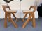 Vintage Italian Compass Counter Stools in Wood, Set of 2 1