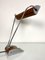 Art Deco Desk Lamp in Chromed Iron and Wood by Eileen Gray for Jumo 5