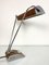 Art Deco Desk Lamp in Chromed Iron and Wood by Eileen Gray for Jumo, Image 2