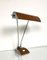 Art Deco Schreibtischlampe aus verchromtem Eisen und Holz von Eileen Gray für Jumo 13