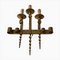 Brutalist Wrought Iron Wall Sconce 1