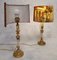 Louis XVI Style Candleholder Lamp in Bronze & Marble, 19th Century, Set of 2 6