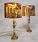 Louis XVI Style Candleholder Lamp in Bronze & Marble, 19th Century, Set of 2 1