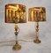 Louis XVI Style Candleholder Lamp in Bronze & Marble, 19th Century, Set of 2 5