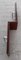 Perchero de pared plano vintage de chapa de roble marrón con 2 ganchos cromados de Schönbuch, años 70, Imagen 3