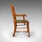 Antique English Arts and Crafts Carver Dining Chairs in Oak, Set of 6 3