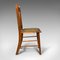 Antique English Arts and Crafts Carver Dining Chairs in Oak, Set of 6 6