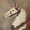 Cavallo da giostra antico in legno dipinto a mano, Immagine 6