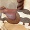 Antikes Karussellpferd aus handbemaltem Holz 2