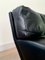 Black Leather Lounge Chair, 1960s 7