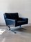 Black Leather Lounge Chair, 1960s 4